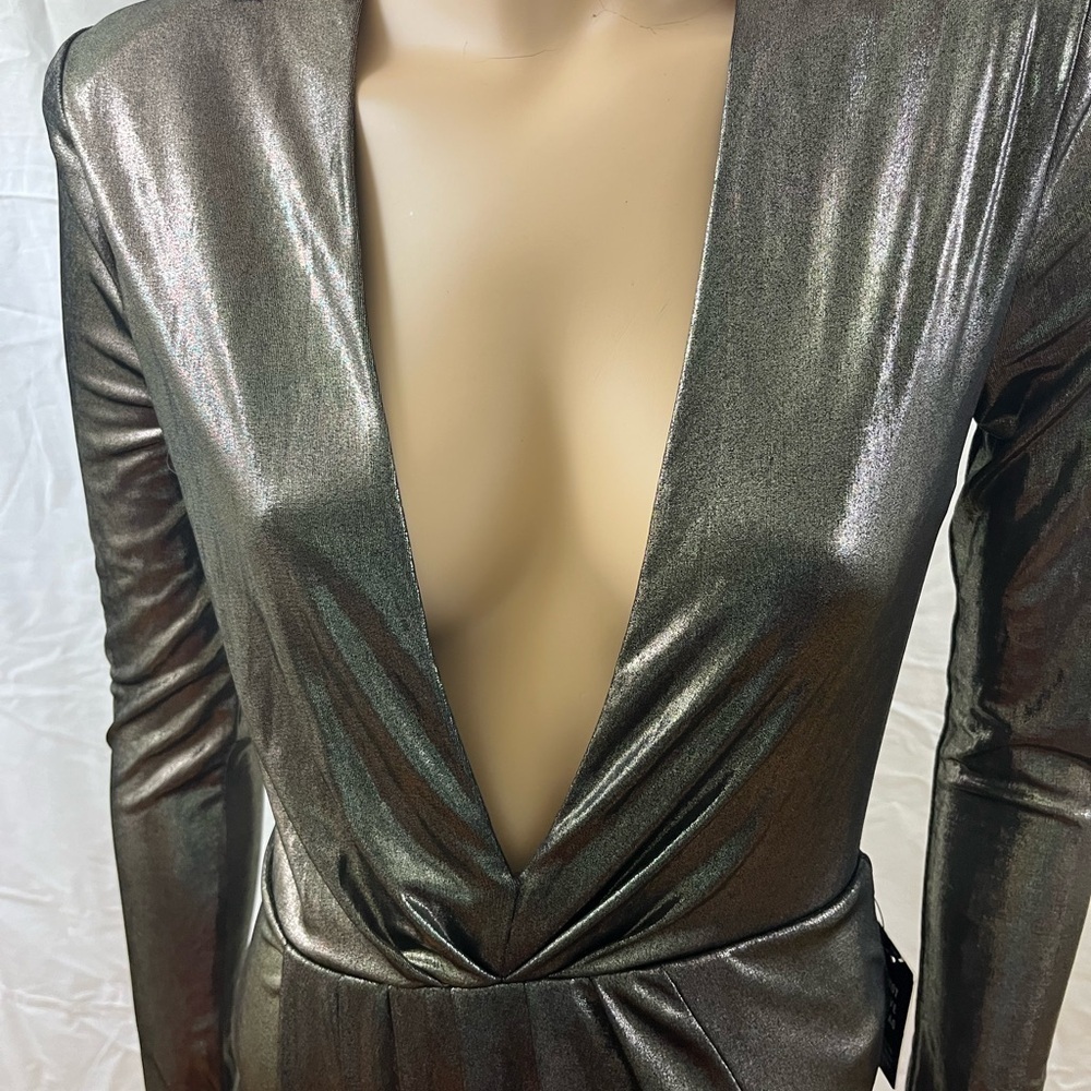 🎉Express Gold Metallic Glittery Cocktail Dress🎉 - Picture 6 of 10